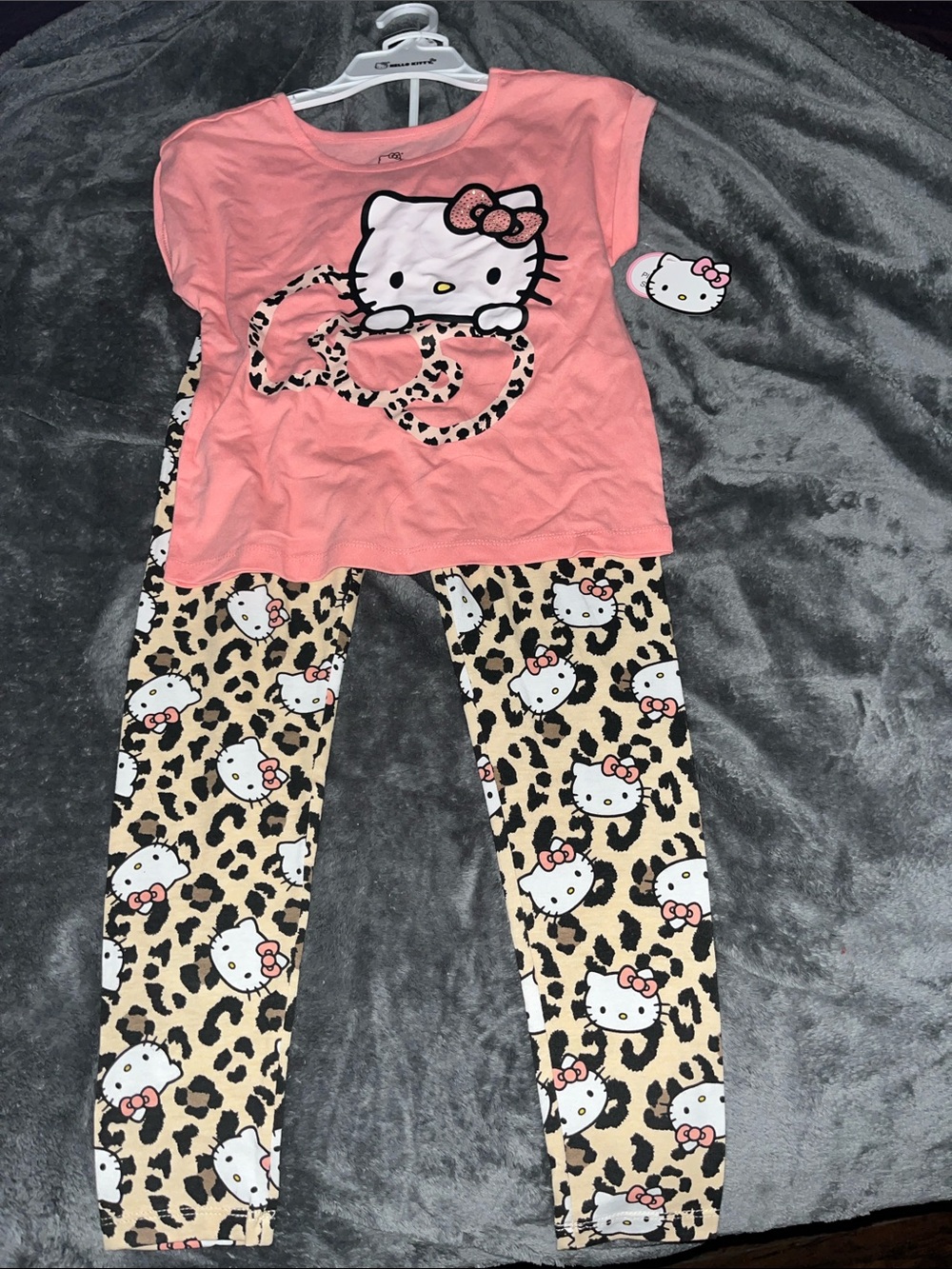 Hello Kitty Pink & Leopard Kids Set